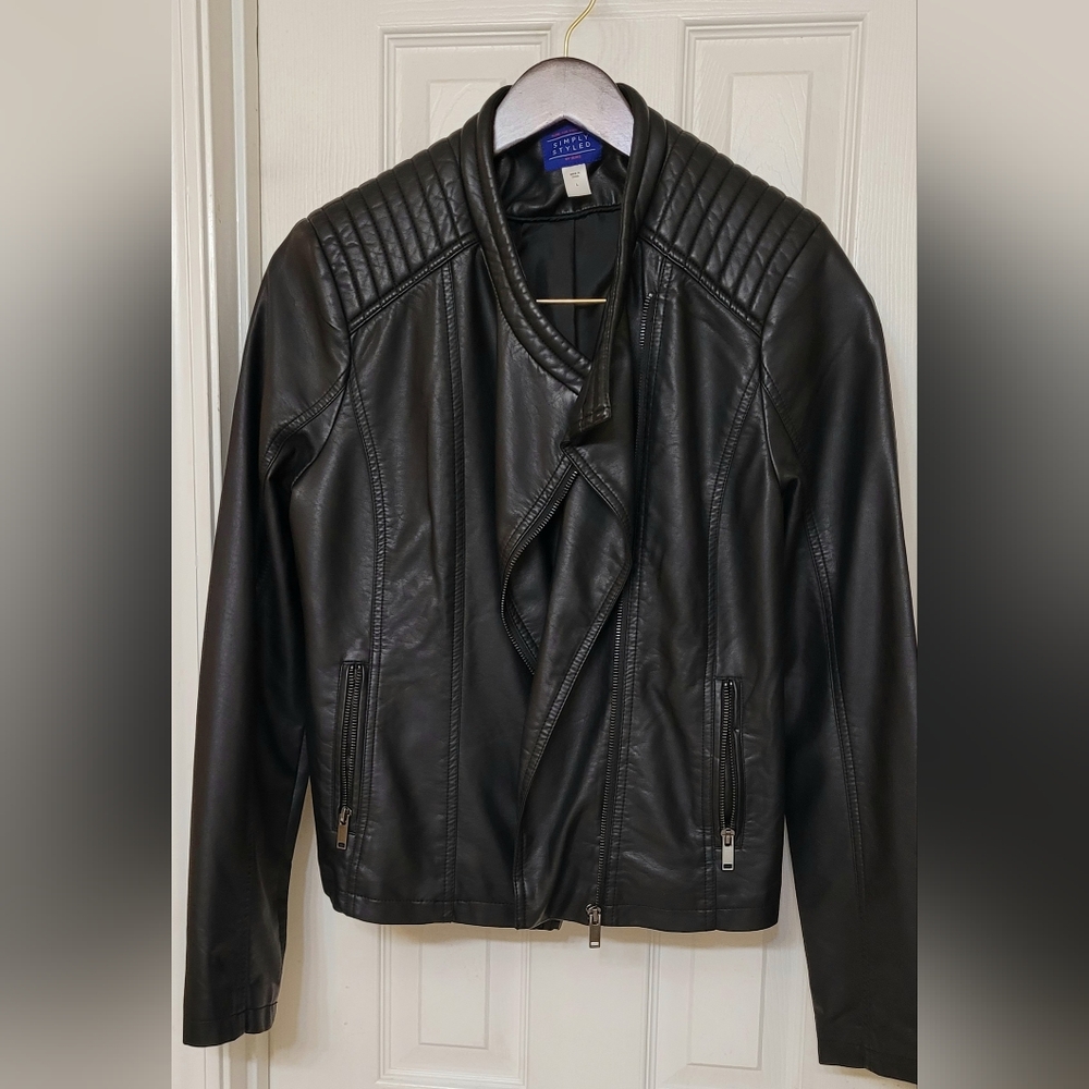 Simply Styled by Sears Leather Jacket size Large